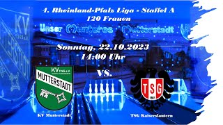 4 RheinlandPfalz Liga  Staffel A Frauen KV Mutterstadt  TSG Kaiserslautern [upl. by Notsnarc342]