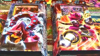 Ouverture des Decks Pokémon XY11 Offensive Vapeur  VOLCANION VS HOOPA LA BATAILLE [upl. by Jarietta664]