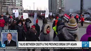 Talks between OSSTF amp union break off again [upl. by Nay775]