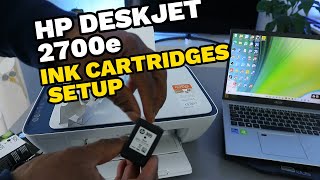 HP DeskJet 2700e Ink Cartridges Setup [upl. by Zhang812]