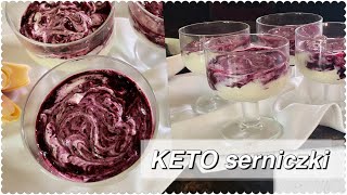 KETO serniczki z JAGODAMI 🫐 bez pieczenia w 7 minut  pełen antyoksydantów i witamin ZDROWY DESER [upl. by Amersham529]