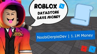 ROBLOX STUDIO  How to make a DataStore Save Money [upl. by Essie]