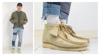 How To Style Clarks Originals Wallabee Shoes And Reviews [upl. by Ecirtnahs]