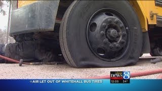 Whitehall school buses tires vandalized [upl. by Randi71]