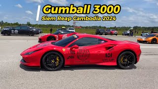 GUMBALL 3000 Pre Events CAMBODIA Sportscars Supercar 2024 SIEM REAP 4K [upl. by Vincent]