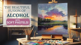 Witness The Amazing Fusion Of Alcohol And Soft Pastel  A Gamechanging Technique [upl. by Rehposirhc]