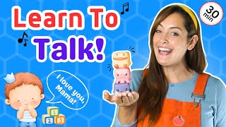 First Sentences For Toddlers  Wheels On The Bus  Play amp Learn to Talk  BSL Baby Learning Video [upl. by Nospmas454]