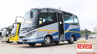 2022 SML Isuzu Executive Mini Bus Detailed Walkaround Review  131 Seater Luxury AC BS6 Bus [upl. by Elyrehc559]