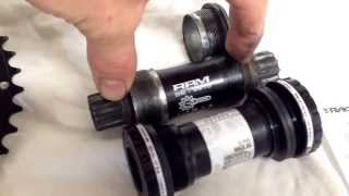 How to Changing crankset from internal to external bottom bracket [upl. by Tirzah]