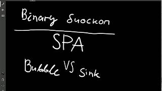 SPA Bubble VS Sink sort Binary Bioskop [upl. by Haidabo410]