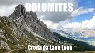 Hiking the Croda da Lago Loop  Dolomites [upl. by Gerrit]