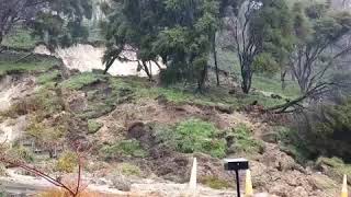 Incredible landslide caught on camera in Marybank Nelson New Zealand [upl. by Natica]