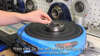 How to Mount a Bearing Using the SKF TWIM 15 Portable Bearing Heater [upl. by Sikorski437]