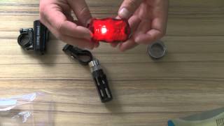 Bike Bicycle Waterproof LED Headlight With Rear Flashlight Review [upl. by Lyns]