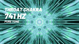 THROAT CHAKRA  741Hz  Pure Tone  Vishuddha  8 Hours  Meditation  Frequency [upl. by Dun]