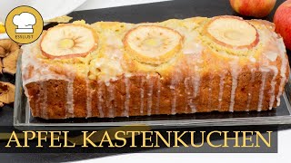 APFELKUCHEN aus der KASTENFORM  Kastenkuchen mit Äpfeln [upl. by Coombs]