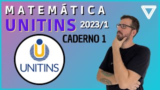 UNITINS 20231  CADERNO 1 PROVA PADRÃO  MATEMÁTICA [upl. by Adnoluy]