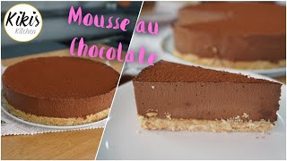 Ohne Backen MousseAuChocolateTorte  so luftig und lecker  No Bake Schokotorte mit Keksboden [upl. by Adey]