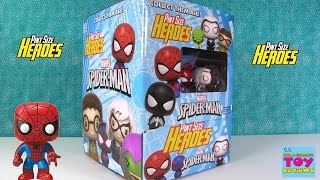 Spider Man Pint Sized Heroes Funko Mystery Mini Figures Blind Bag Opening  PSToyReviews [upl. by Hakceber]