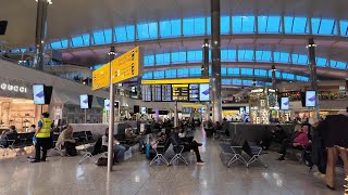 Exploring London Heathrow Airport Terminal 2  November 2023 [upl. by Kayla]