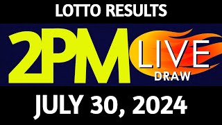 Lotto Result Today 200 pm draw July 30 2024 Tuesday PCSO LIVE [upl. by Greyson]