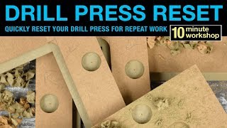 Drill press reset 151 [upl. by Ajax511]