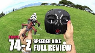 PROPEL STAR WARS 74Z SPEEDER BIKE Review  Unbox  Inspection  Setup  Flight Test  Pros amp Cons [upl. by Adore]