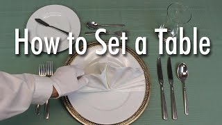 Learn How to Set a Formal Dinner Table [upl. by Leach]