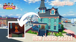 NEW HOUSE HIDDEN STATUE SECRET LIMITED TIME ONLY  UPDATE 137  Livetopia Roleplay Roblox [upl. by Enaed]