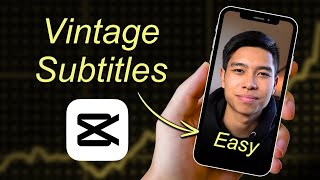 How to Add Yellow Vintage Subtitles on CapCut  Mac amp PC [upl. by Alihs]