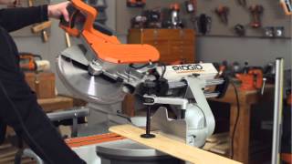 RIDGID HowTo Video For Miter Saws [upl. by Dorthea42]