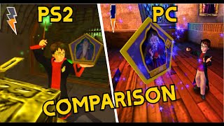 BIG COMPARISON  Harry Potter and the Philosophers  Sorcerers Stone PS2 VS PC [upl. by Johiah]