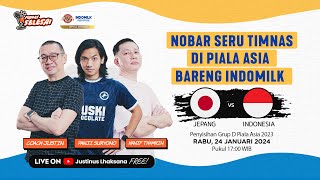 LIVE REACTION PENYISIHAN GROUP D PIALA ASIA 2024  JEPANG VS INDONESIA [upl. by Dionne]