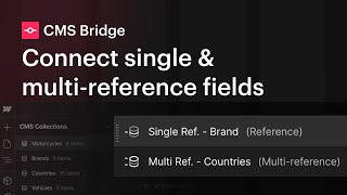 Connect single amp multireference fields in CMS Bridge [upl. by Nueoras]