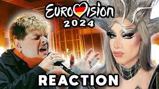 Isaak  Always on the Run LIVE  Germany 🇩🇪  Reacting to Eurovision 2024 [upl. by Analaj]