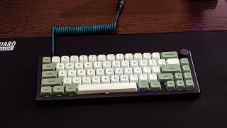 moded GMK67  AKKO Matcha Green Pro hl [upl. by Oratnek]