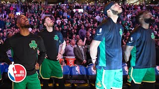 The Celtics honor Kobe Bryant with pregame ceremony in Boston  NBA on ESPN [upl. by Oyr318]