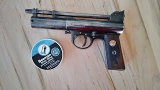 WEBLEY MK 1 AIR PISTOL WEBLEY amp SCOTT [upl. by Nuawad551]