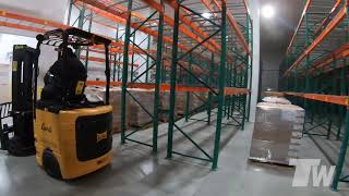 Bendi Narrow Aisle Forklift In Freezer Warehouse  TOTAL WAREHOUSE [upl. by Rego]