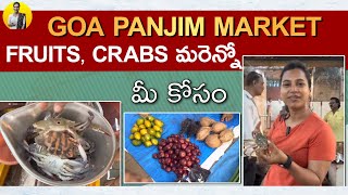 Goas Famous Local Market  Panjim Market  Fruits Crabs మరెన్నో మీ కోసం  Swapna Vaitla [upl. by Namajneb]