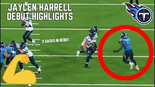 ROOKIE Jaylen Harrell NFL Debut Highlights 💪  NFL Preseason 2024 [upl. by Kasper]