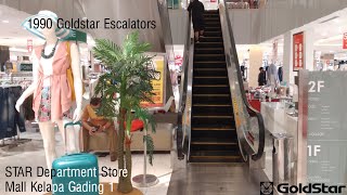 Goldstar Escalators at Star Department Store Summarecon Mall Kelapa Gading 1 Jakarta [upl. by Marchall]