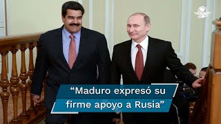 Nicolás Maduro ratifica quotfirme apoyoquot a Rusia en conversación con Vladimir Putin [upl. by Sarita740]