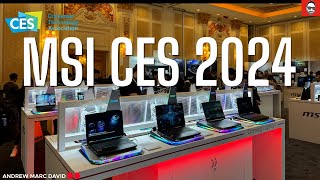 MSI CES 2024 AIReady Laptops MSI Claw Titan 18 HX and More [upl. by Silvie523]