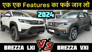 Brezza Lxi vs Vxi 2024 New Model ✅ Brezza Lxi 2024 ✅ Brezza Vxi 2024 [upl. by Holleran]