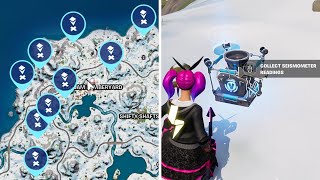 Collect readings from Seismometers in a single match  Fortnite Challenge Guide [upl. by Noroj490]