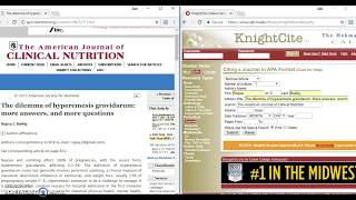 Cite online scholarly journal in APA 6th edition with KnightCite [upl. by Zara]