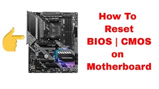 How to reset BIOS  clear CMOS  on MSI B550 Tomahawk guide [upl. by Yntruoc]