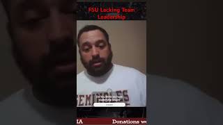 FSU Football Lacking Leadership fsu cfb ncaa floridastate seminoles football all [upl. by Ytsirc]