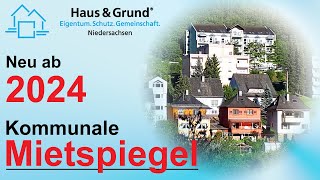 2024 – kommunale Mietspiegel ohne Mitwirkung von Haus amp Grund  Immobilien [upl. by Anagnos]